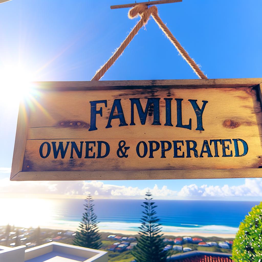 family owned operated sign Australian gold coast-1 family owned operated sign Australian gold coast-1